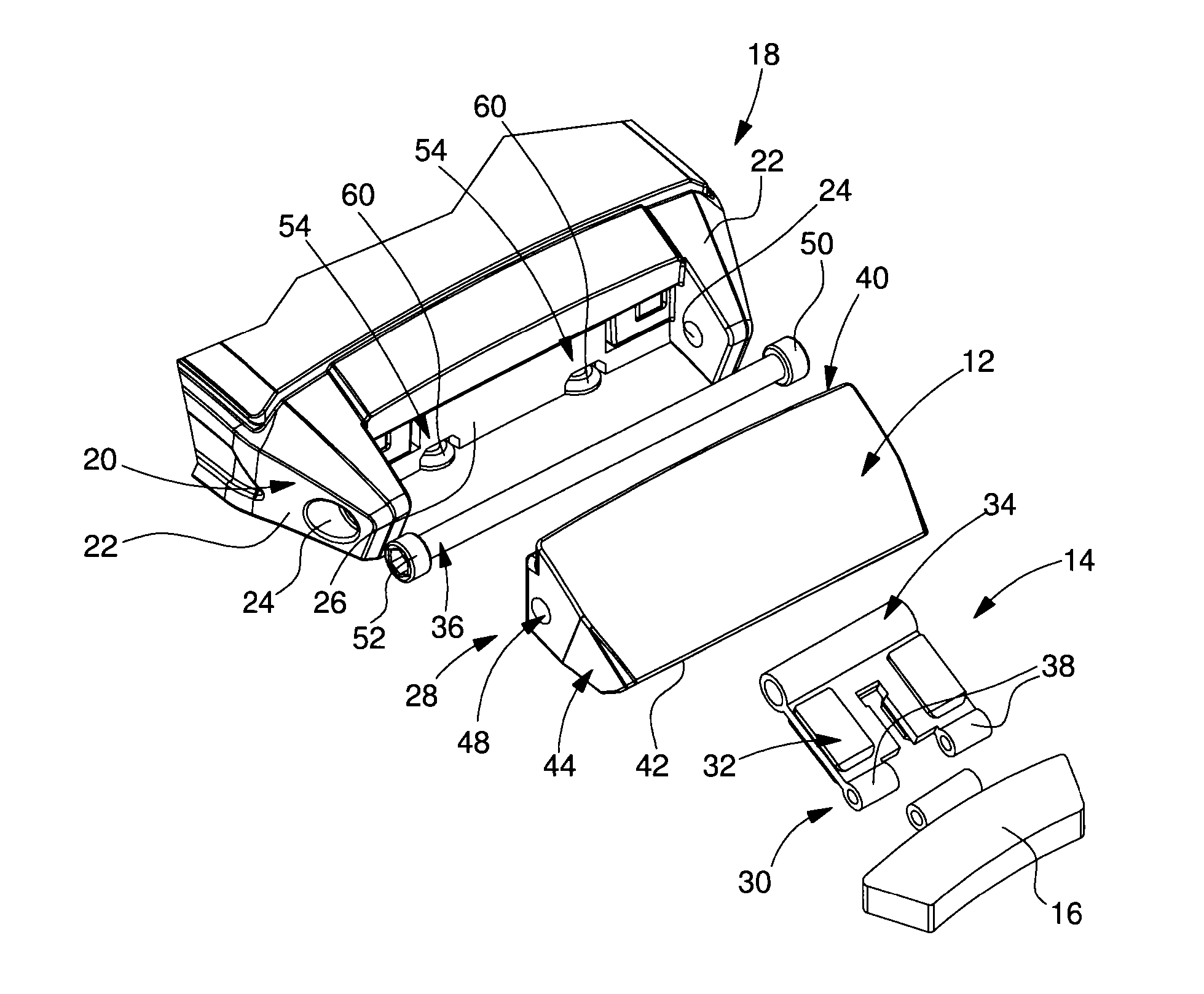 System for connecting a bracelet to a watch case