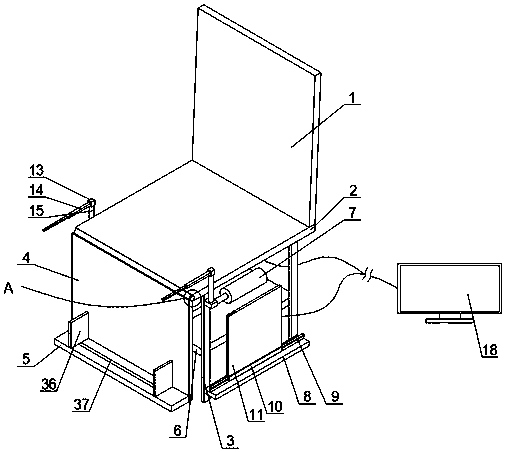 Chair for neurologic examination and exercise