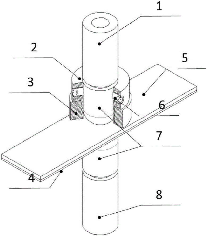 Welding nuclear deviation control device and method for resistance spot welding