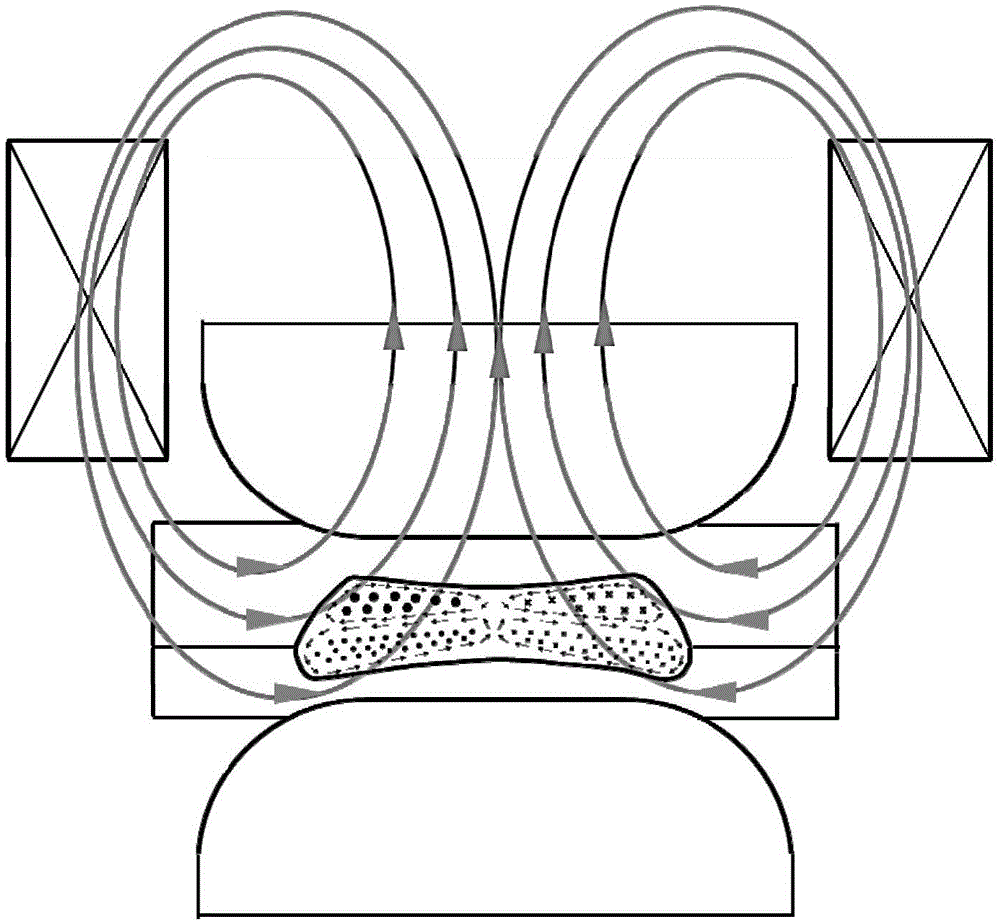 Welding nuclear deviation control device and method for resistance spot welding