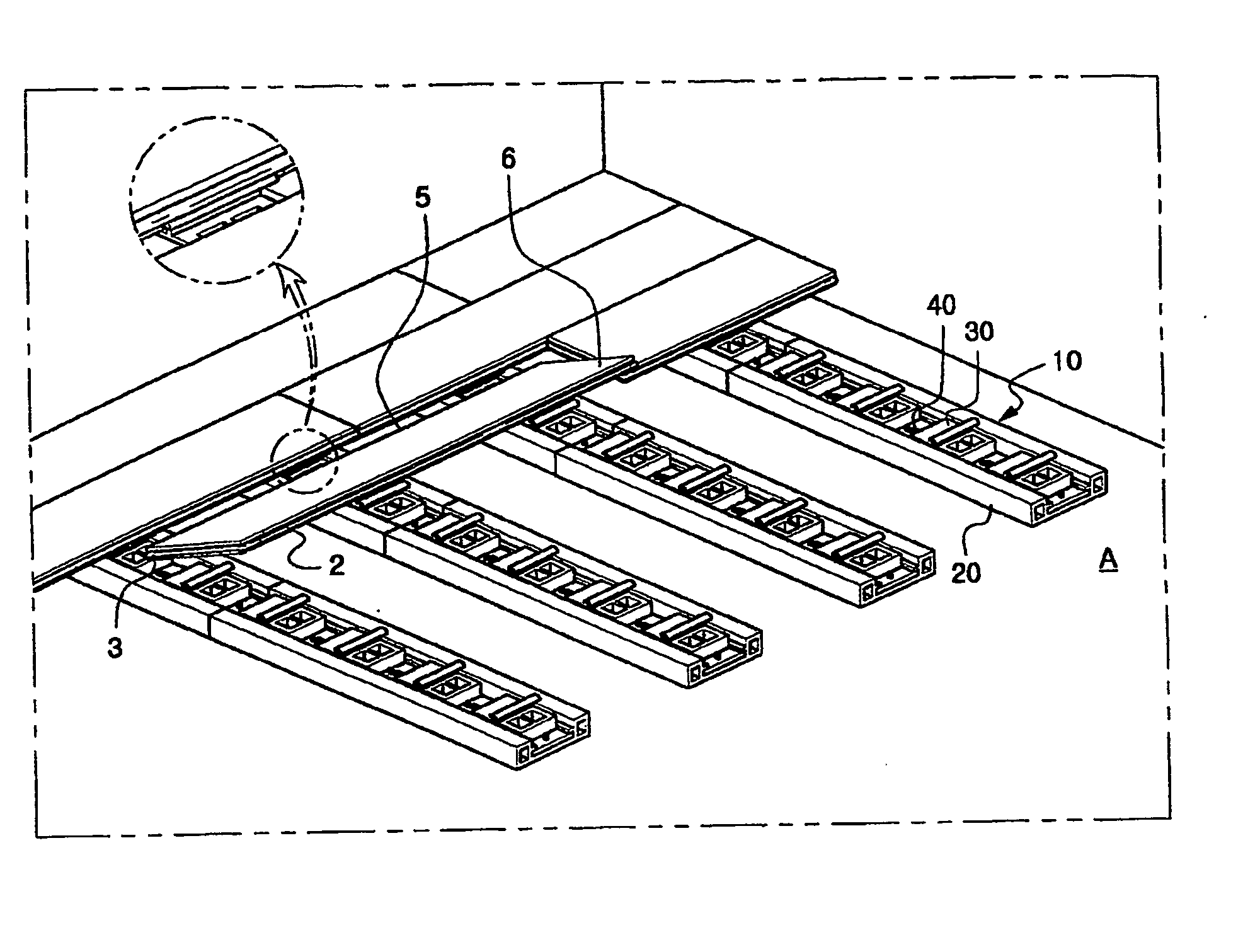 Installation method of panel and rail-type fixing apparatus