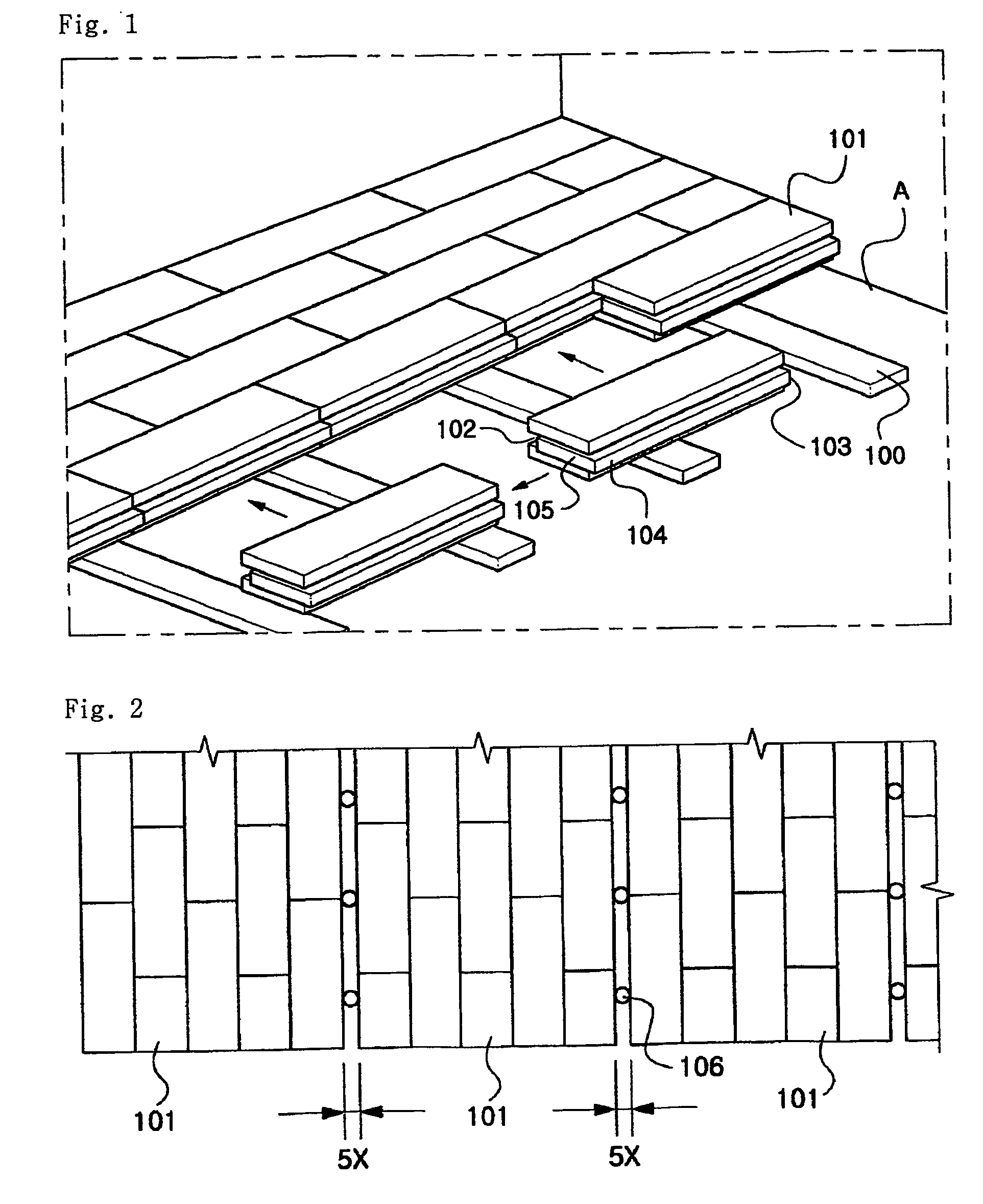 Installation method of panel and rail-type fixing apparatus