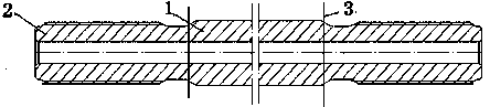 Manufacturing method for impact threaded brazing rod