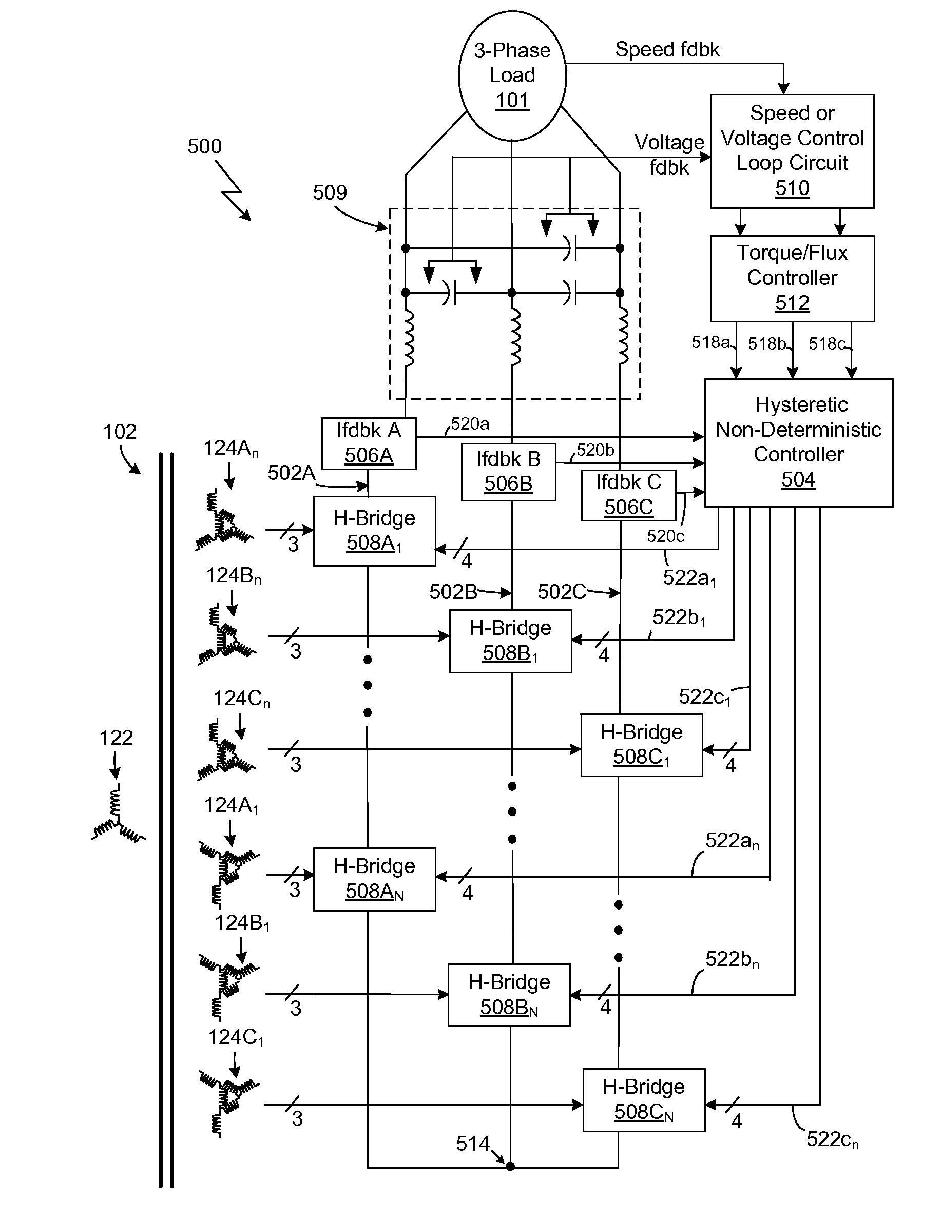 Voltage Drive System With Hysteretic Current Control And Method Of Operating The Same