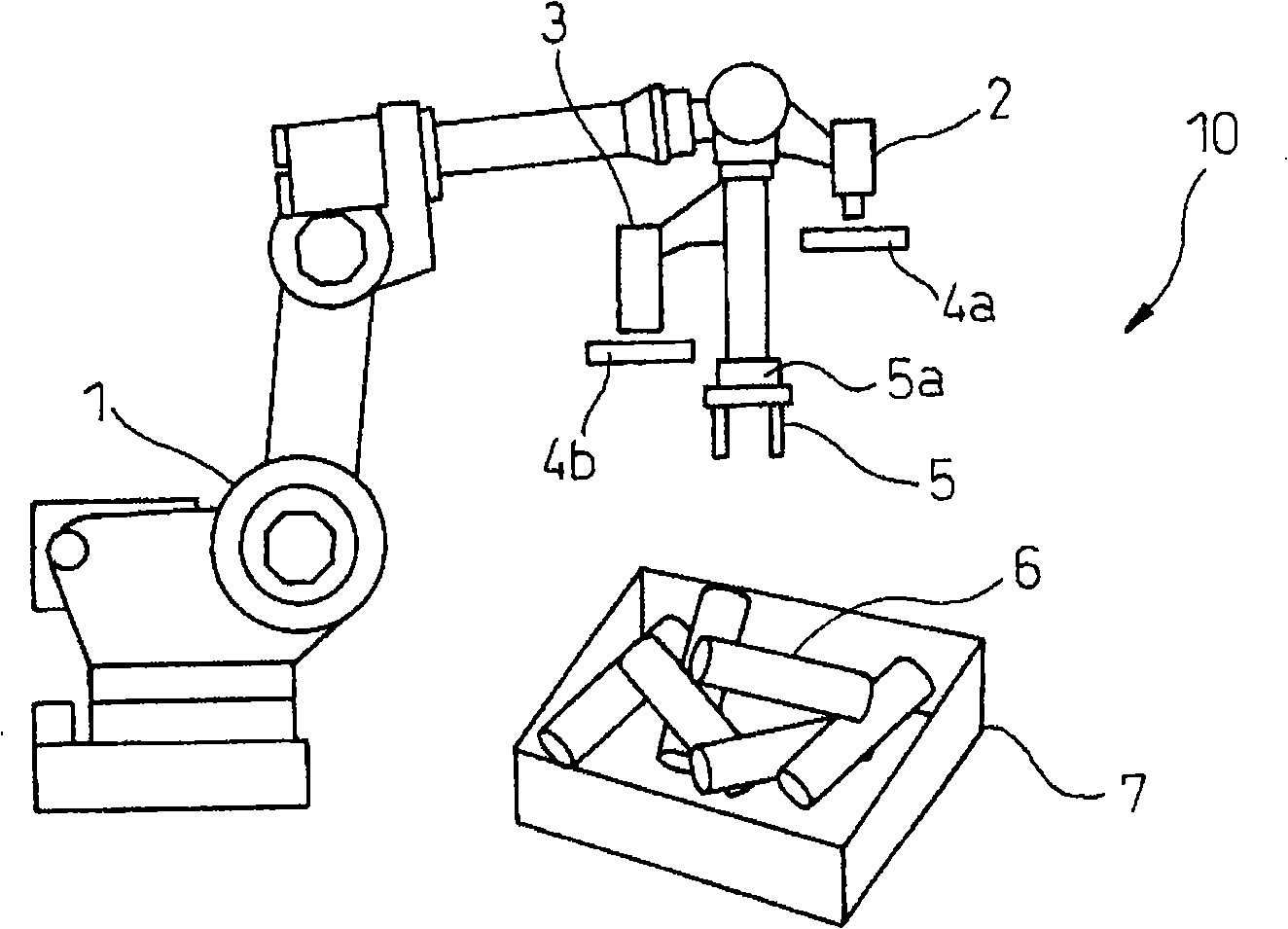 Apparatus for picking up objects