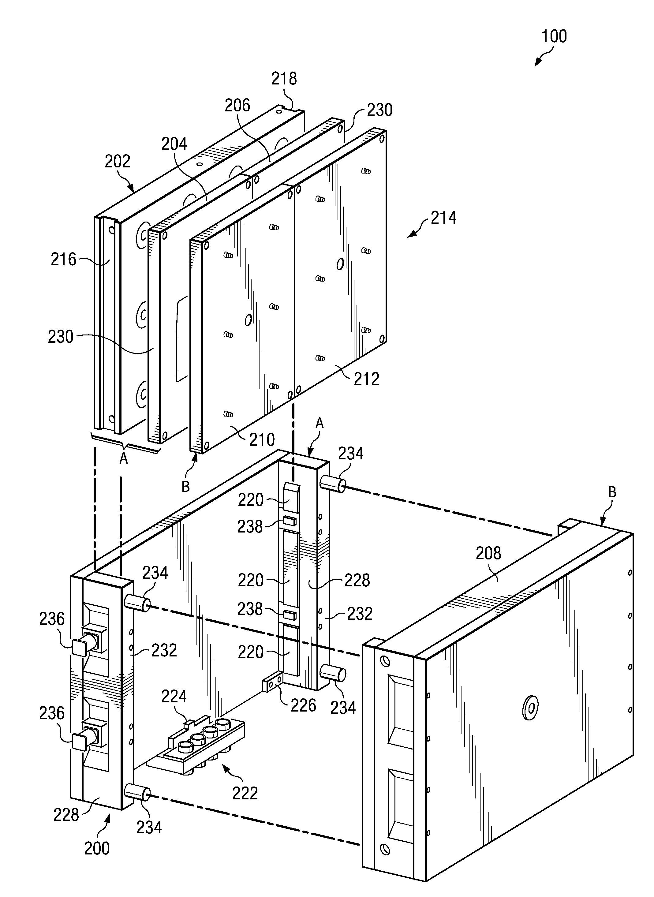 Multiple article injection molding system