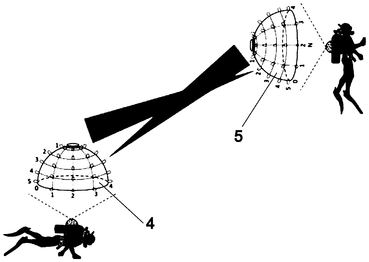 A Neighbor Discovery Method for Frogman Underwater Wireless Optical Communication