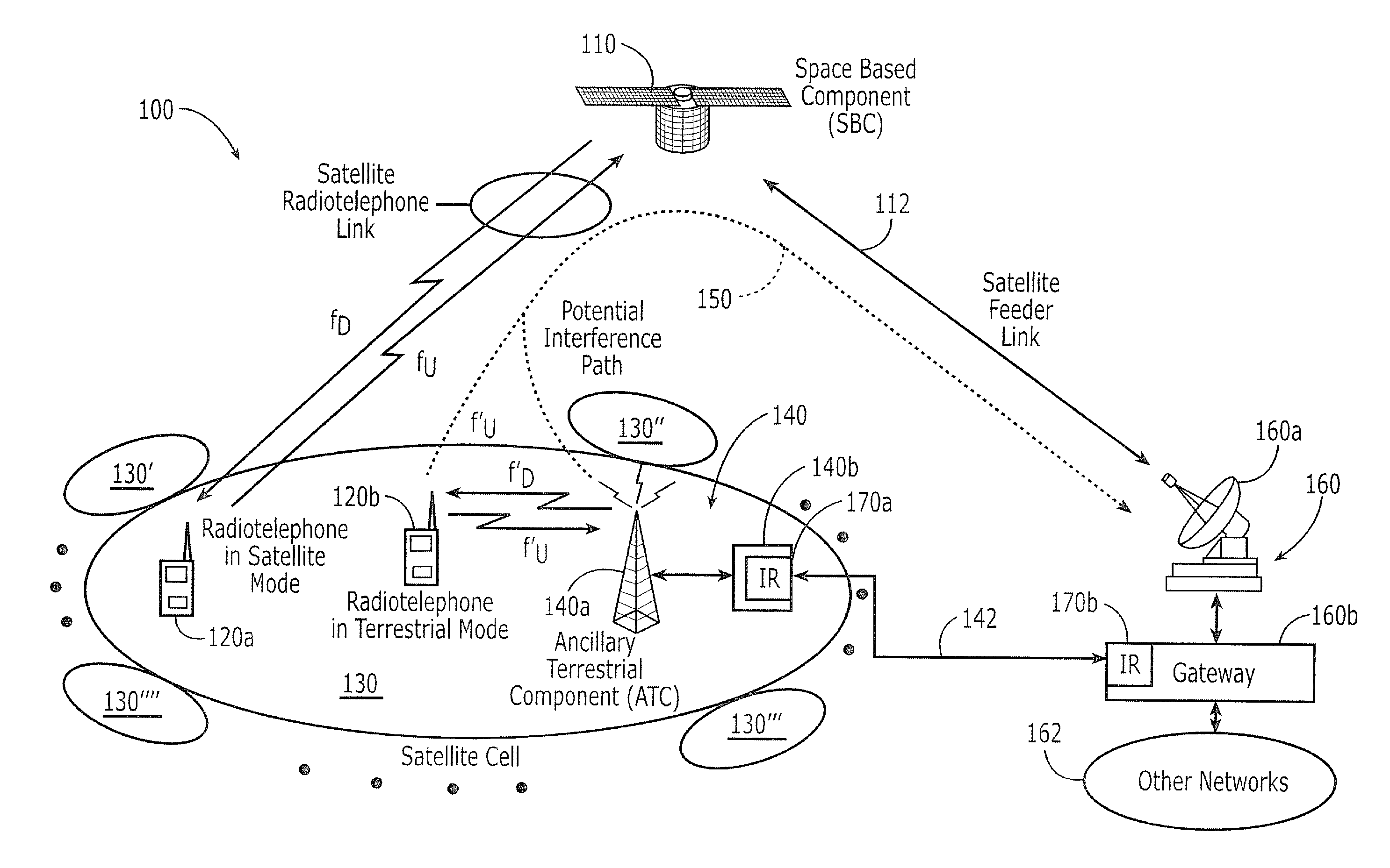 Systems and methods for monitoring selected terrestrially used satellite frequency signals to reduce potential interference