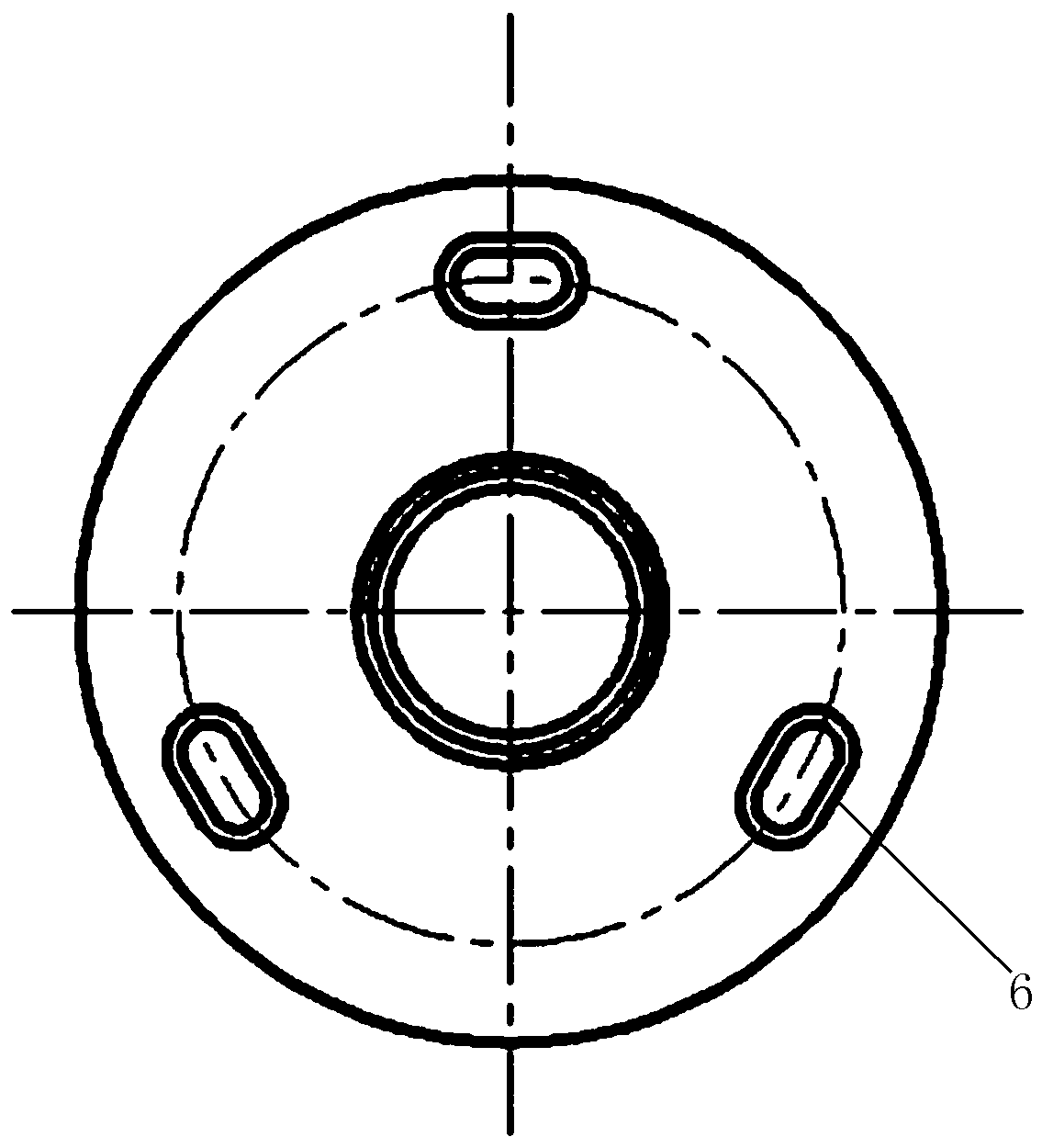 Fast changing fixture for six-axis air floating grinding machine