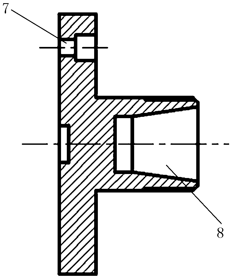 Fast changing fixture for six-axis air floating grinding machine