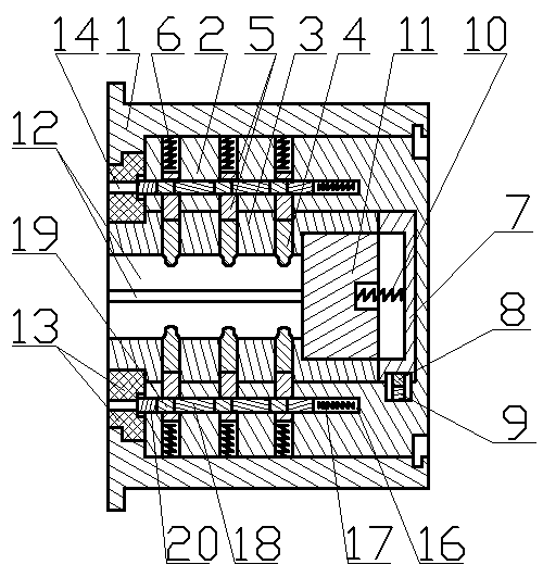 Electric interlocking anti-theft lock with invisible connector and double keys