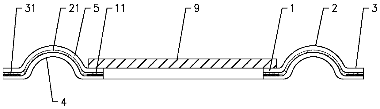 Conductive film for sound production device and sound production device