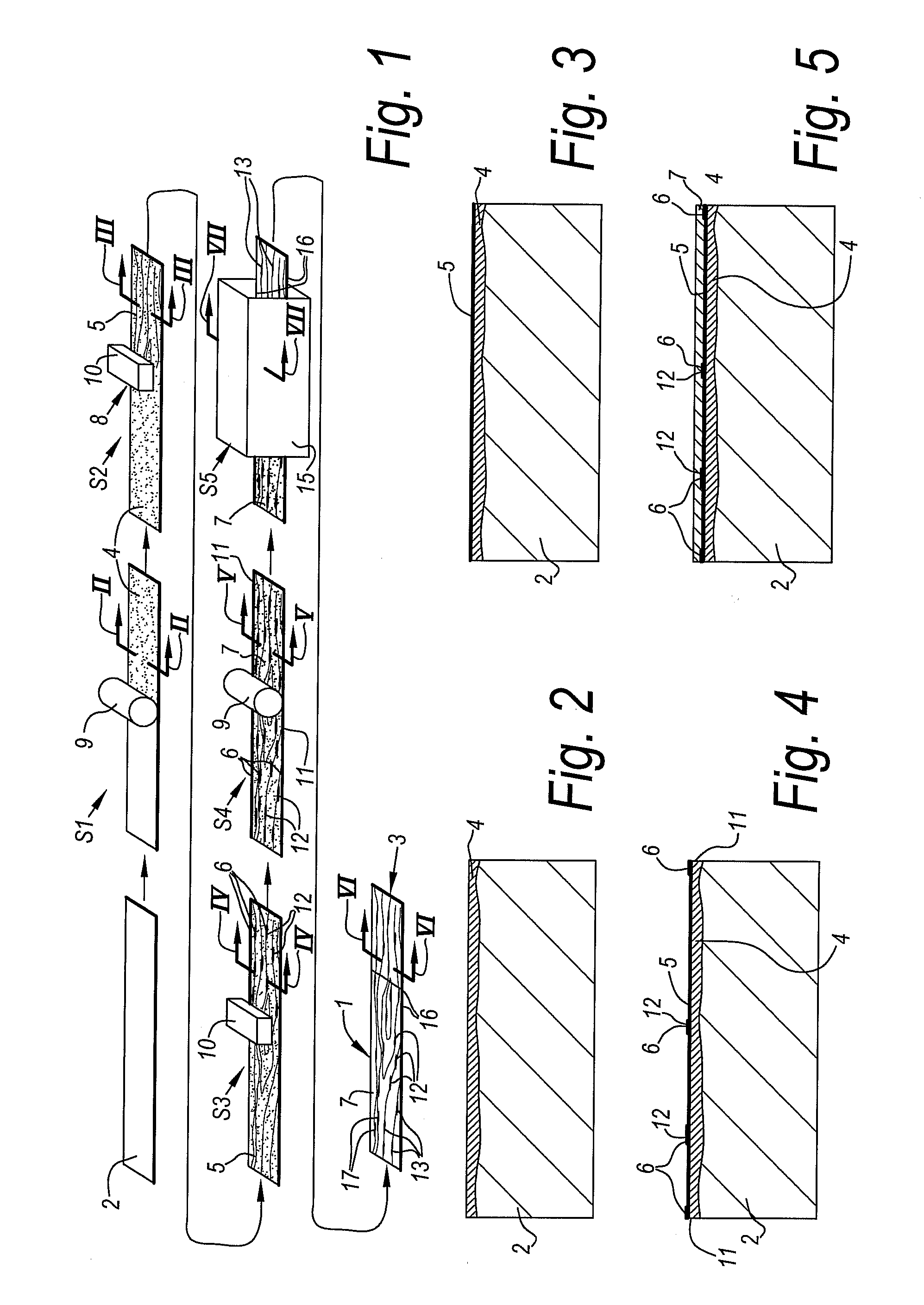 Coated panel and method for manufacturing such panel