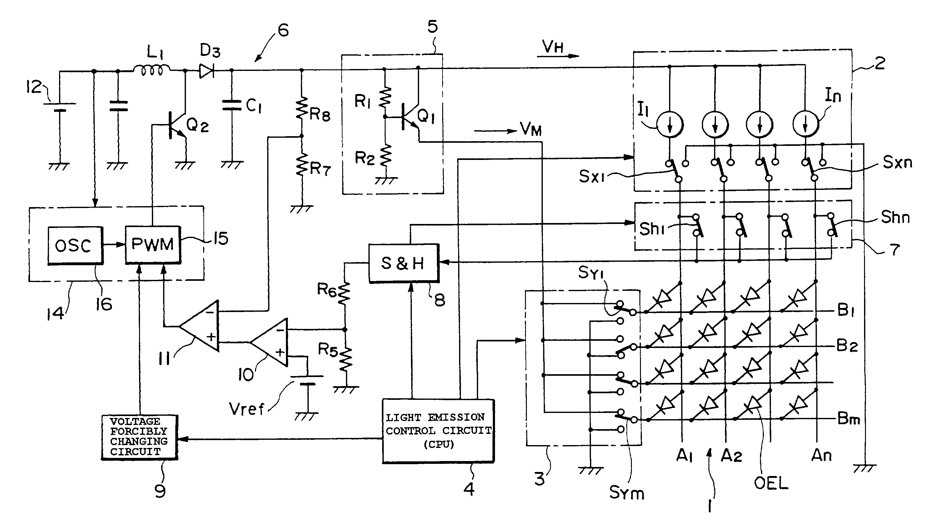 Drive method of light-emitting display panel and organic EL display device