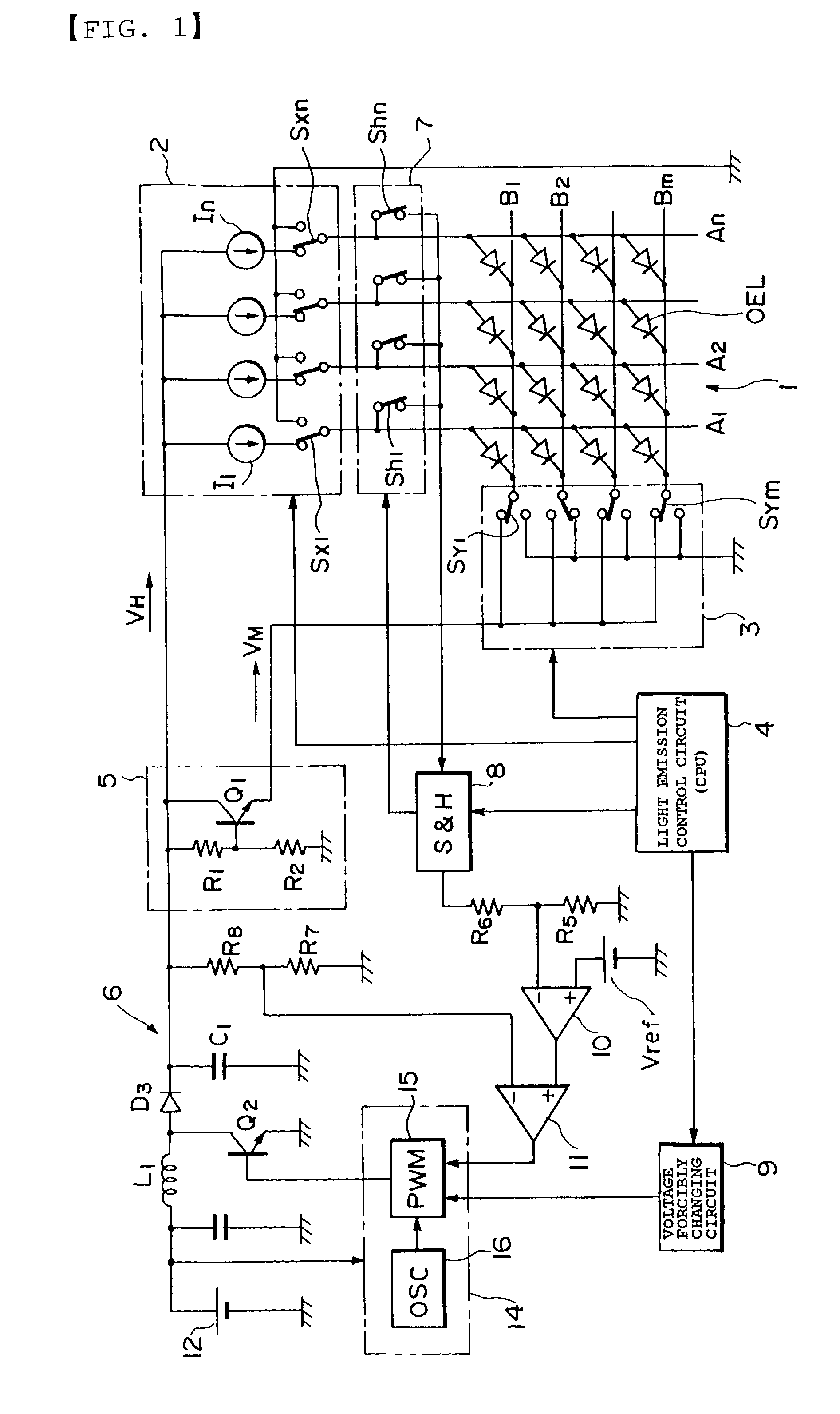 Drive method of light-emitting display panel and organic EL display device