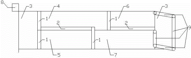 High-level wide-range pavement with internal drainage structure and construction method thereof