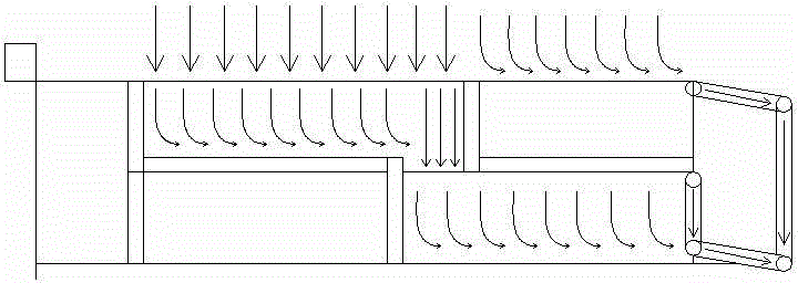 High-level wide-range pavement with internal drainage structure and construction method thereof