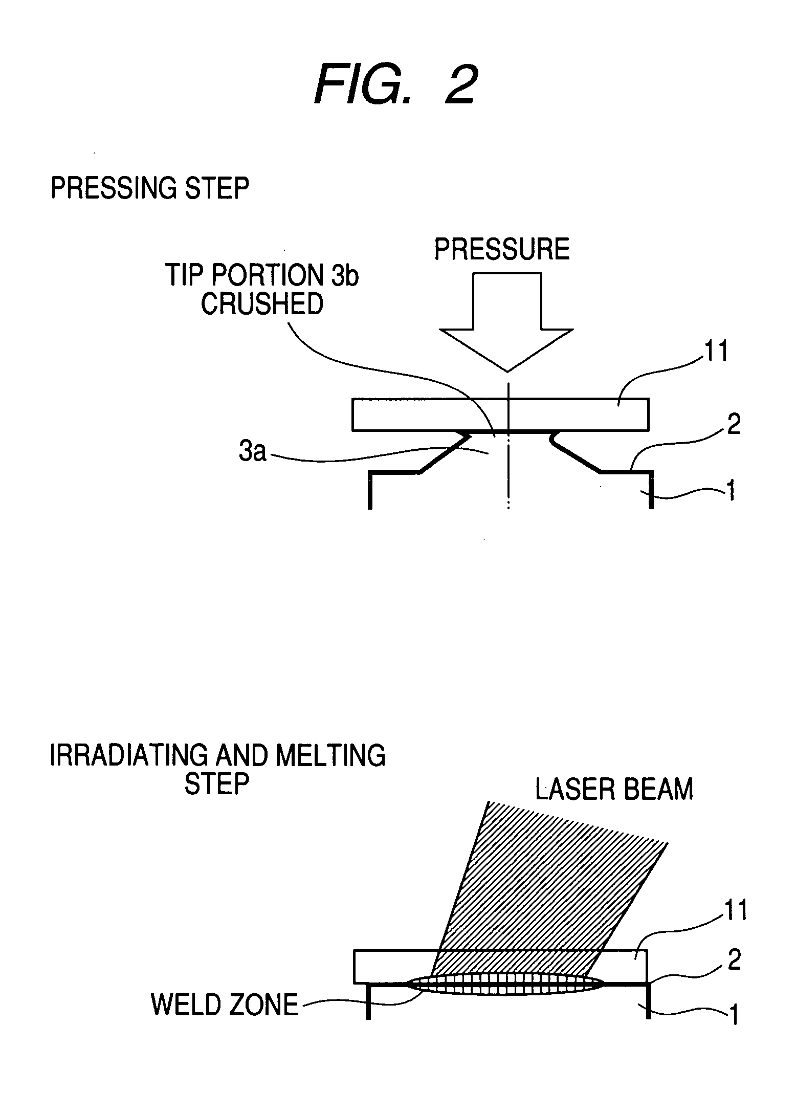 Laser welding of resin members using a ridge for enhancing weld strength