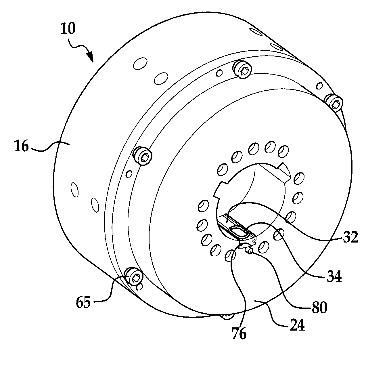 Rotational coupling device with sealed key