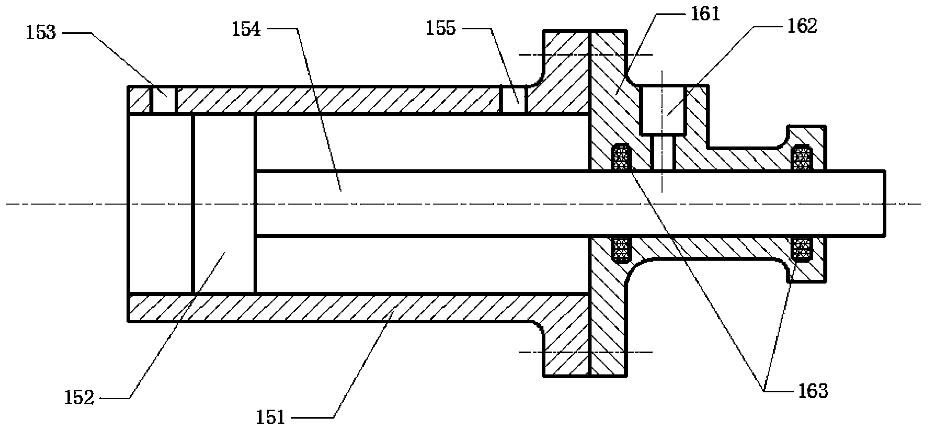 Hydraulically-controlled electronic parking executing mechanism