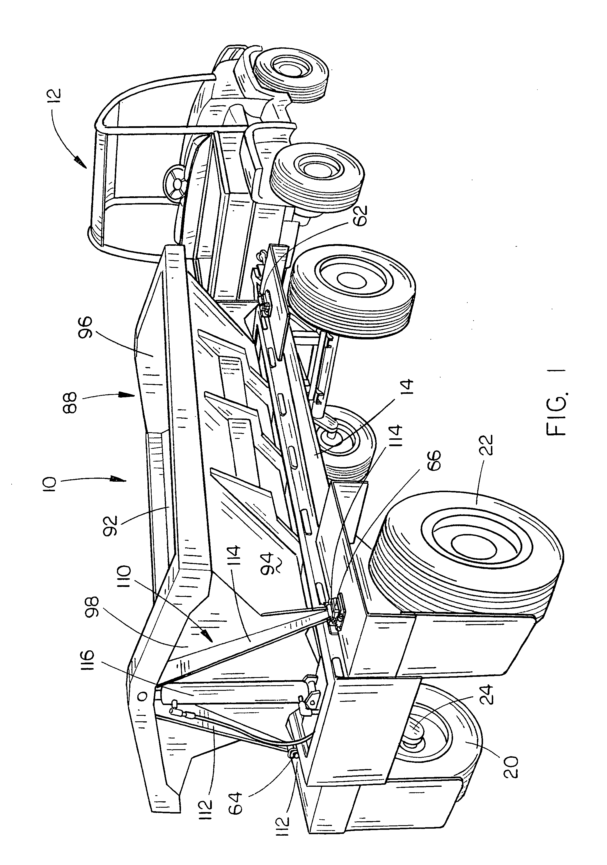 Mini-sized side dump trailer