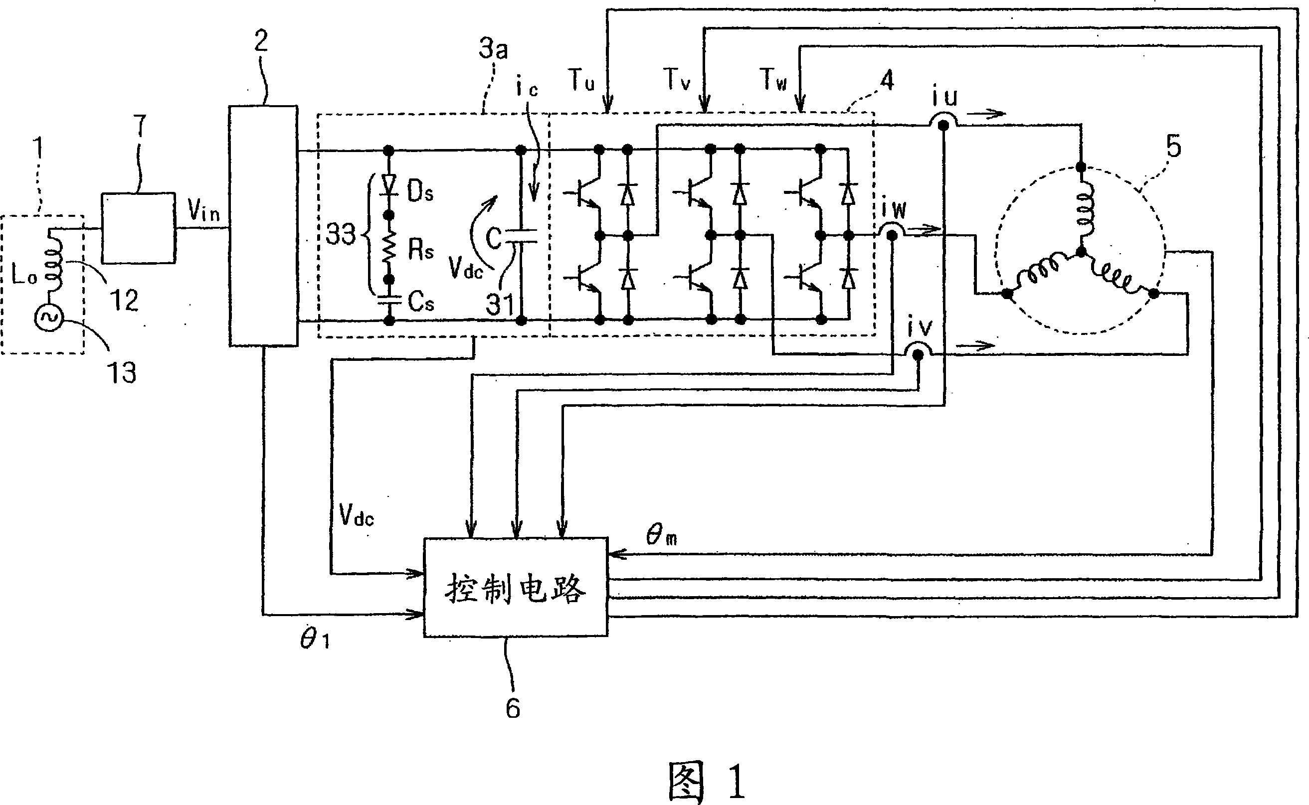 Multi-phase current supplying circuit, driving apparatus, compressor, and air conditioner