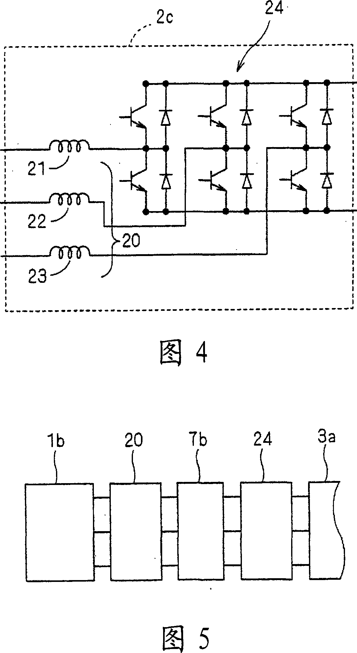 Multi-phase current supplying circuit, driving apparatus, compressor, and air conditioner