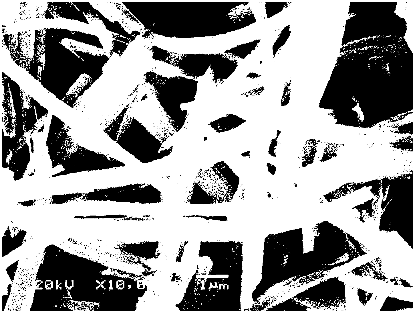 Preparation method of mesoporous nickel cobaltate fiber and application thereof