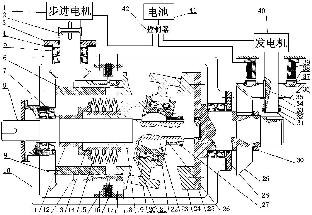 Nutation disc infinitely variable speed transmission