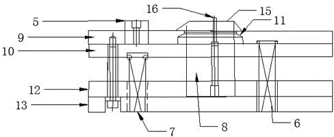 A double-layer stripping mechanism for a metal drawing die