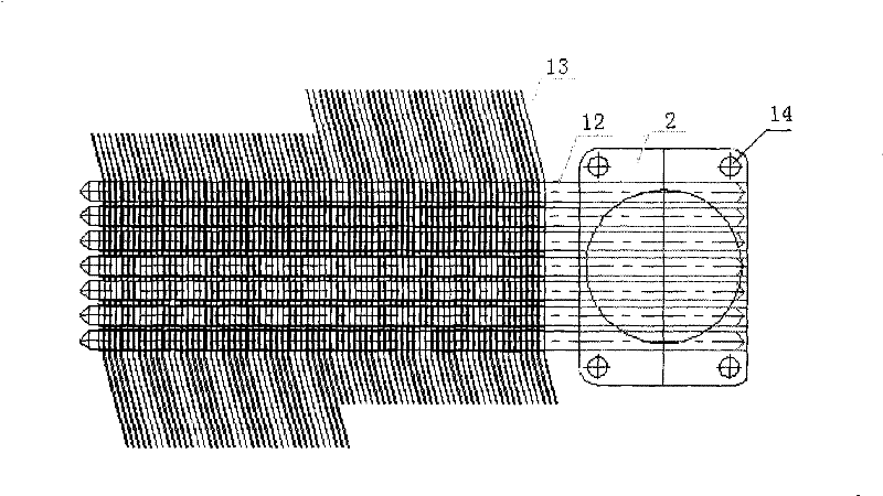 A modified structure for press mounting and positioning of semiconductor element and heat pipe radiator base plate