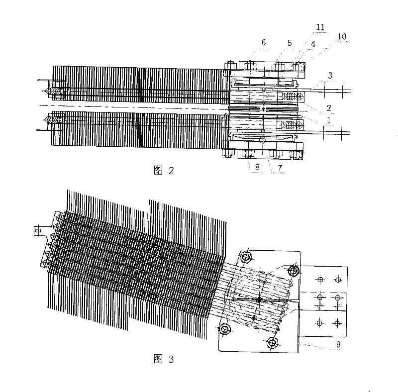 A modified structure for press mounting and positioning of semiconductor element and heat pipe radiator base plate