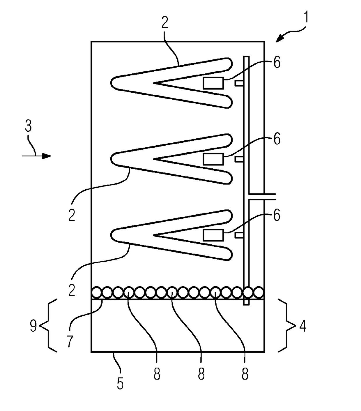 Condenser for a steam power plant