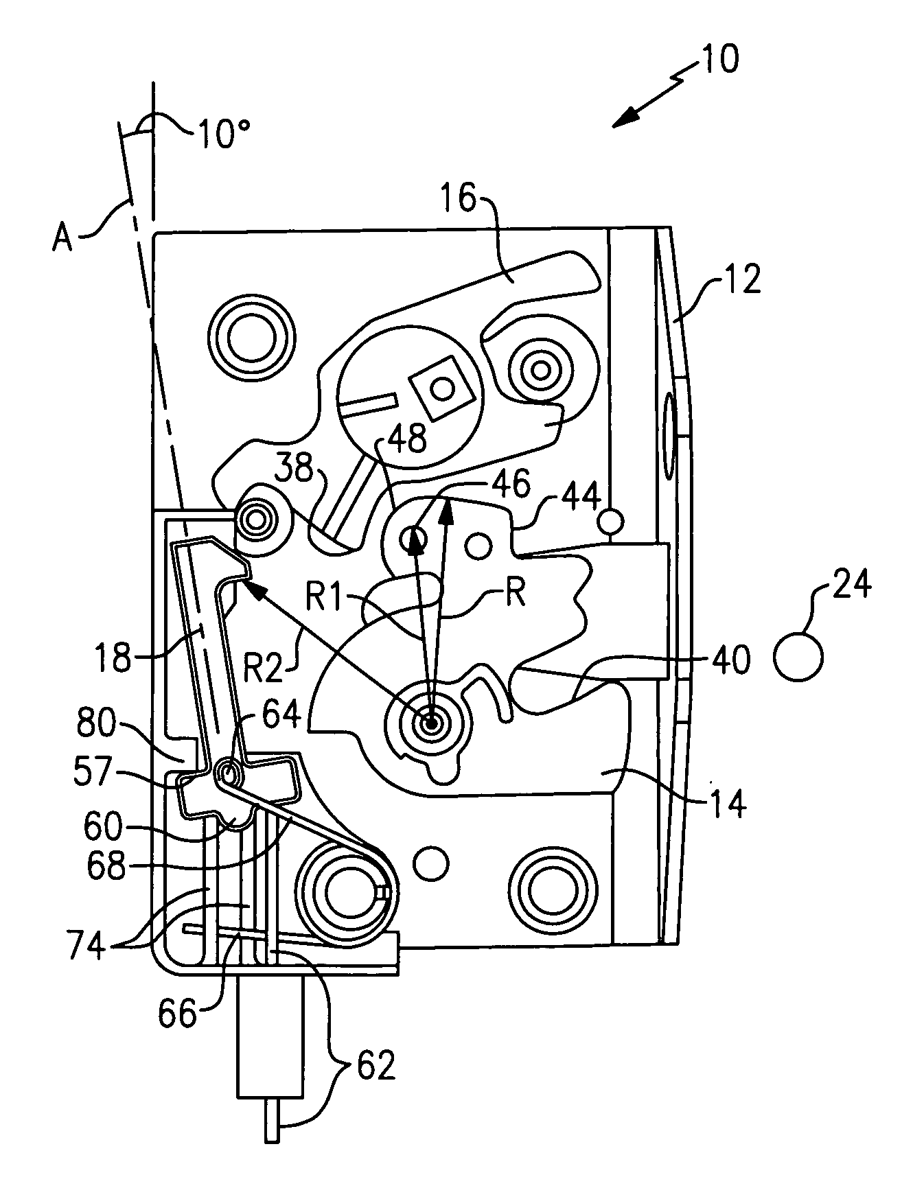 Latch for a vehicle