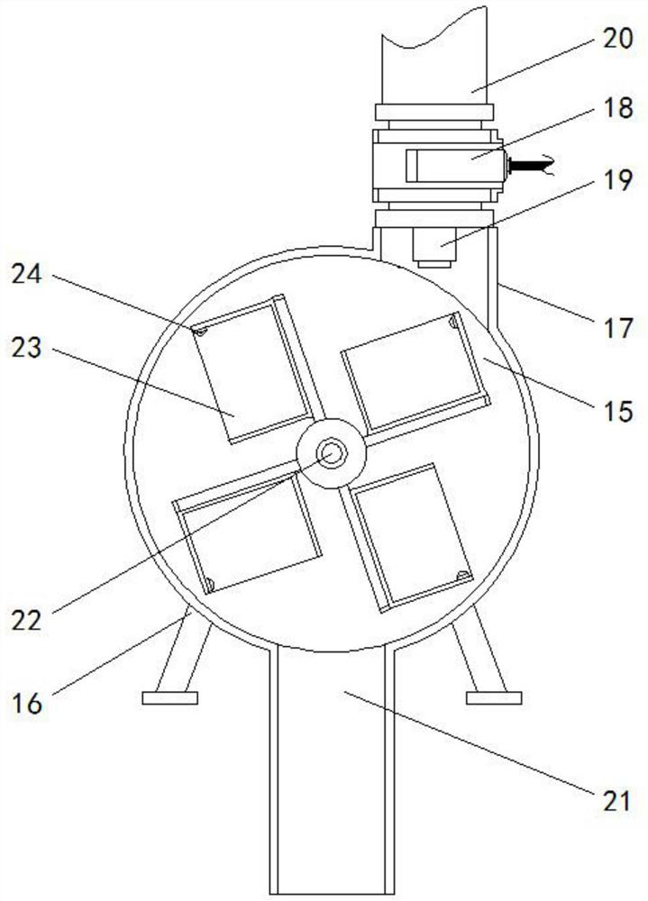 Sewage and waste gas treatment device with dosing function