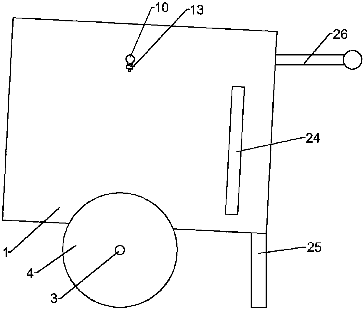 Reciprocating type pesticide spraying device for planting of bamboo fungi