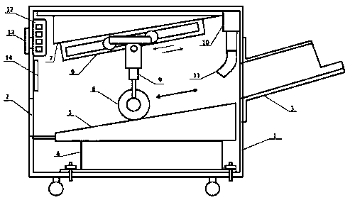 Flattening machine for tea processing