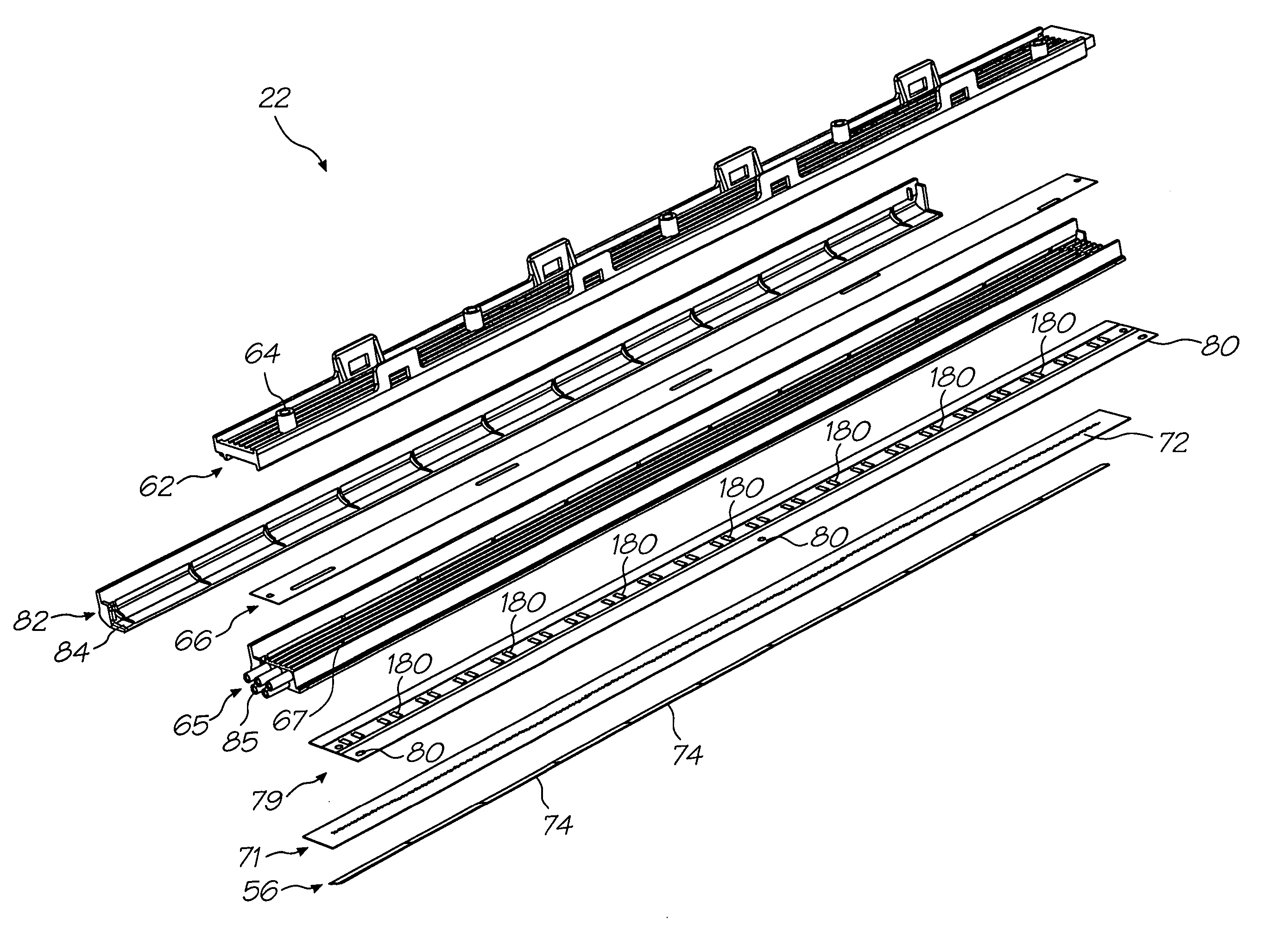 Inkjet printhead with apertured sealing film