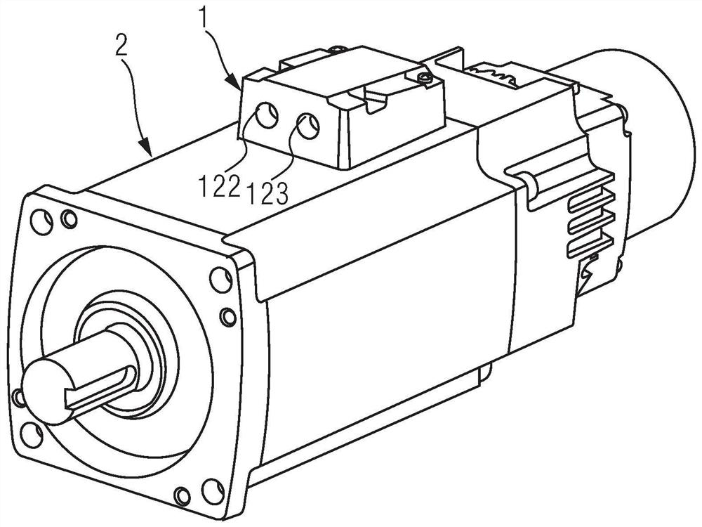 Cable box and motor