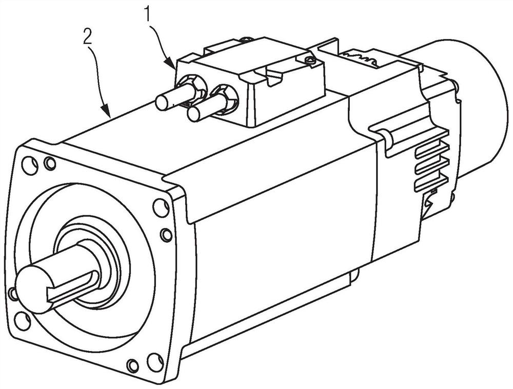 Cable box and motor