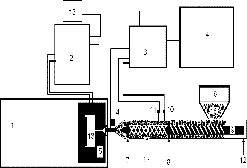 Injection molding device and process for injection molding of highlight injection molded part with metallic taste by utilizing same