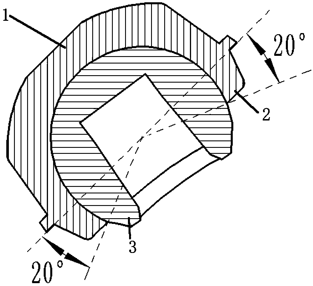 Dislocation-resistant hip joint prosthesis of 3D printing femoral head and manufacturing method thereof