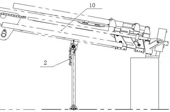 Self-adaptive marching fixing device for vehicle-mounted suspension arm