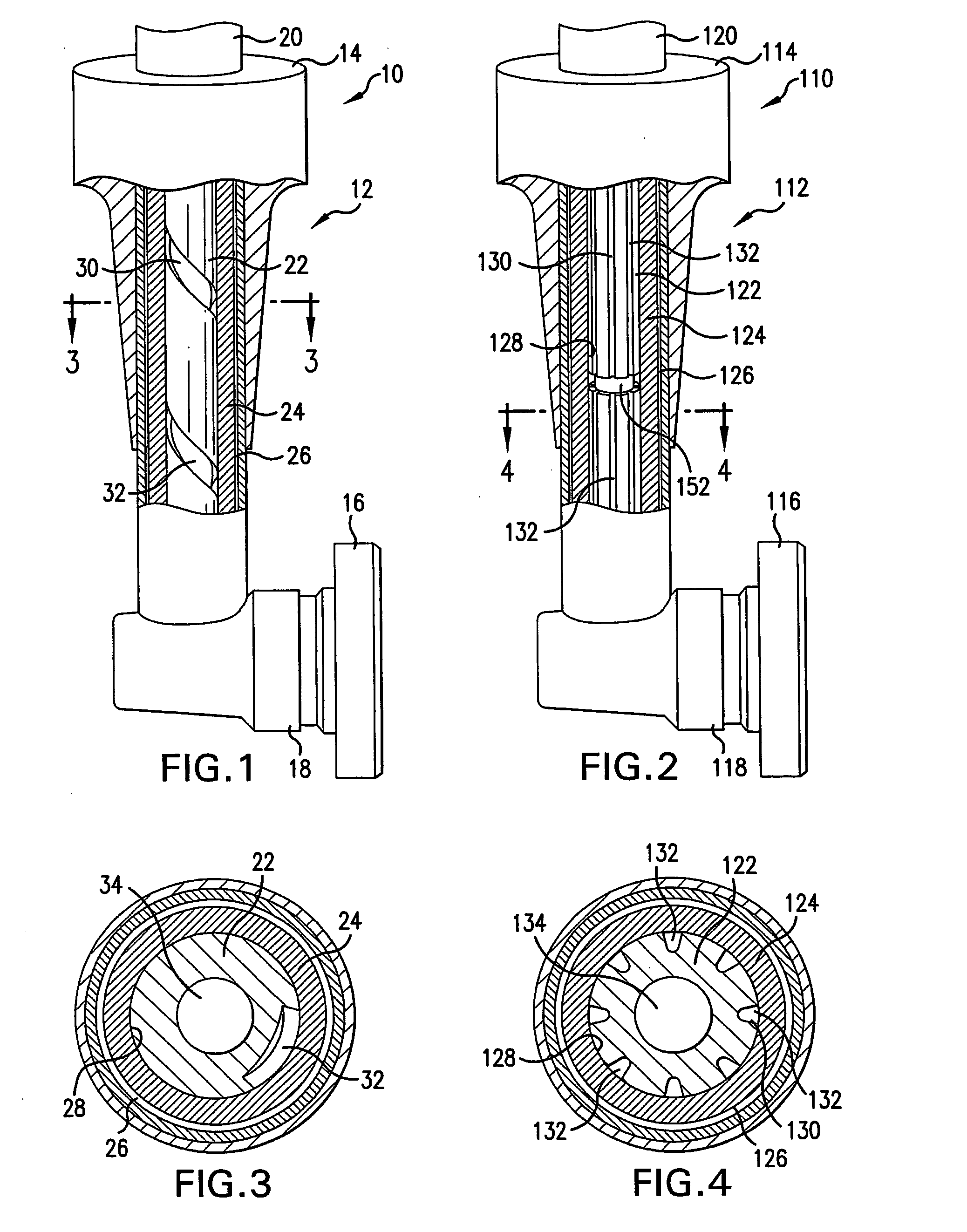 Feed arm for a multiple circuit fuel injector