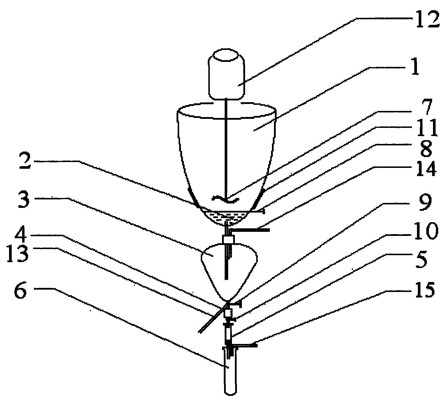 Integrated pesticide residue detection pretreatment device and pretreatment method