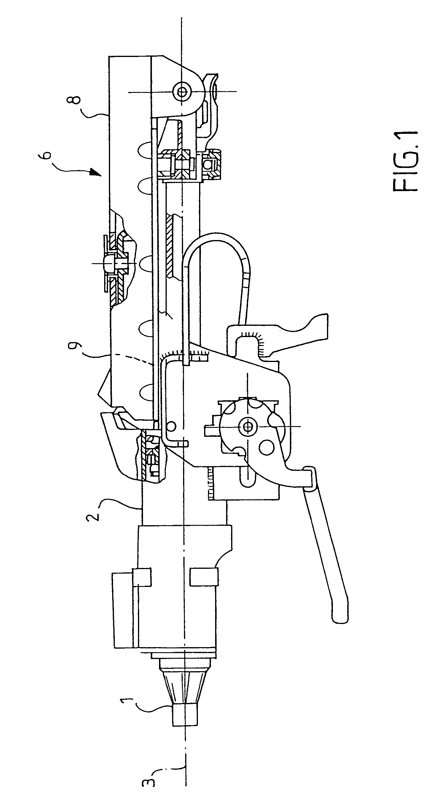 Steering mechanism including controllable impact energy absorbing means