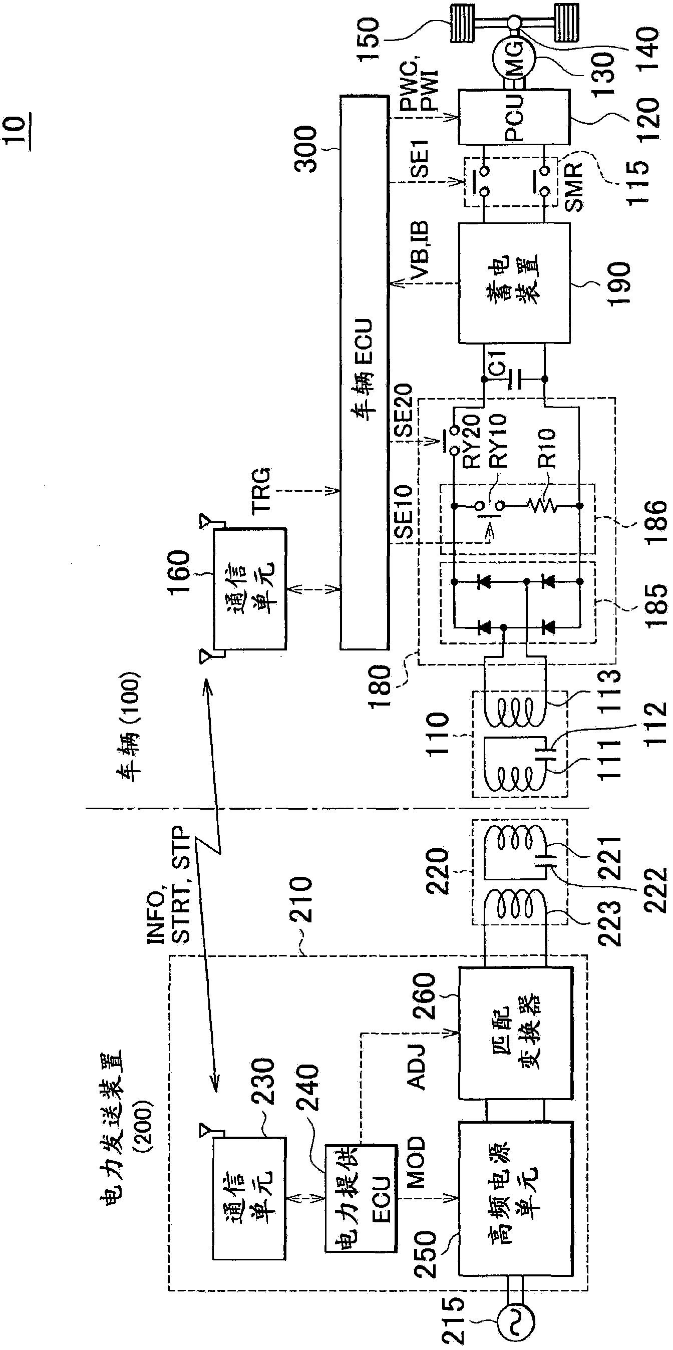 Power receiving device, power transmitting device, vehicle, and contactless power supply system