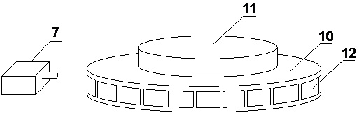 Brake disc air duct defect automatic detection device and method based on machine vision