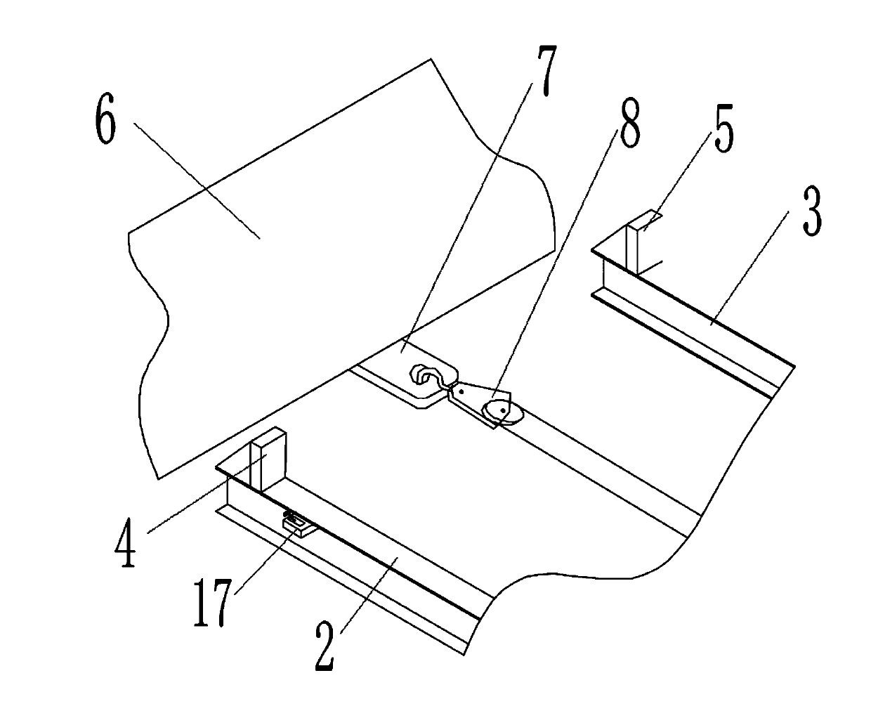 Rail-type reciprocating conveying trolley