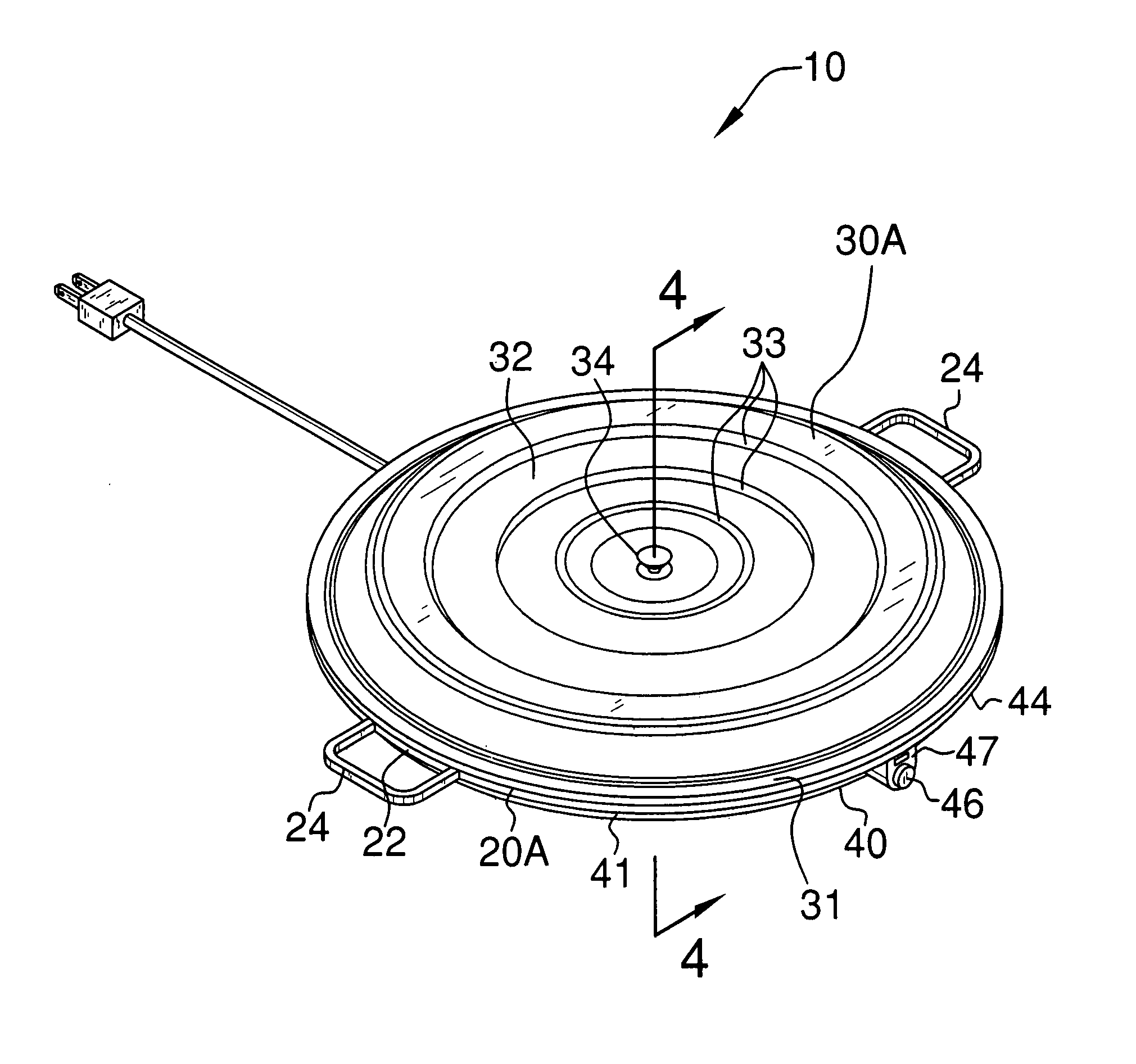 Combined food and food-plate warming device